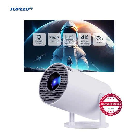 Topleo Mini Projector Hy300 Pro Projecteur Short Throw 4K Home Theater Screen Video LCD Android Smart Hy300 Portable Projectors